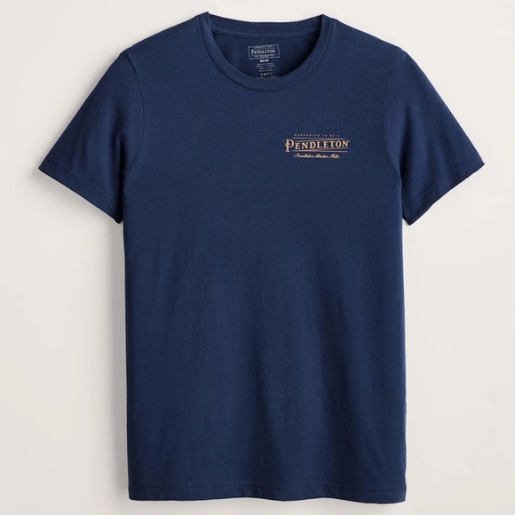 Pendleton Blue Short Sleeve Tee Classic Crew Neck -XXL - Picture 1 of 8